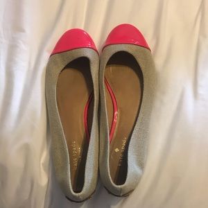 Kate Spade Tipsy Flats Hot Pink Size 8